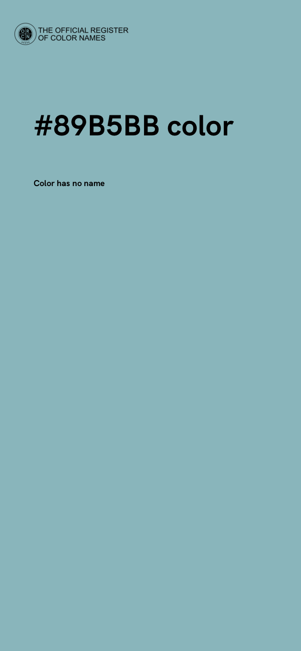 #89B5BB color image