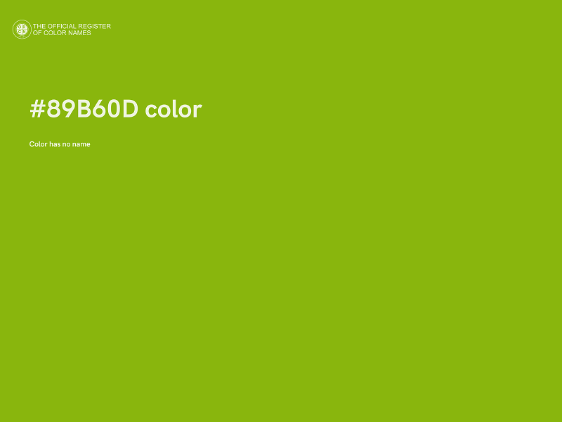 #89B60D color image