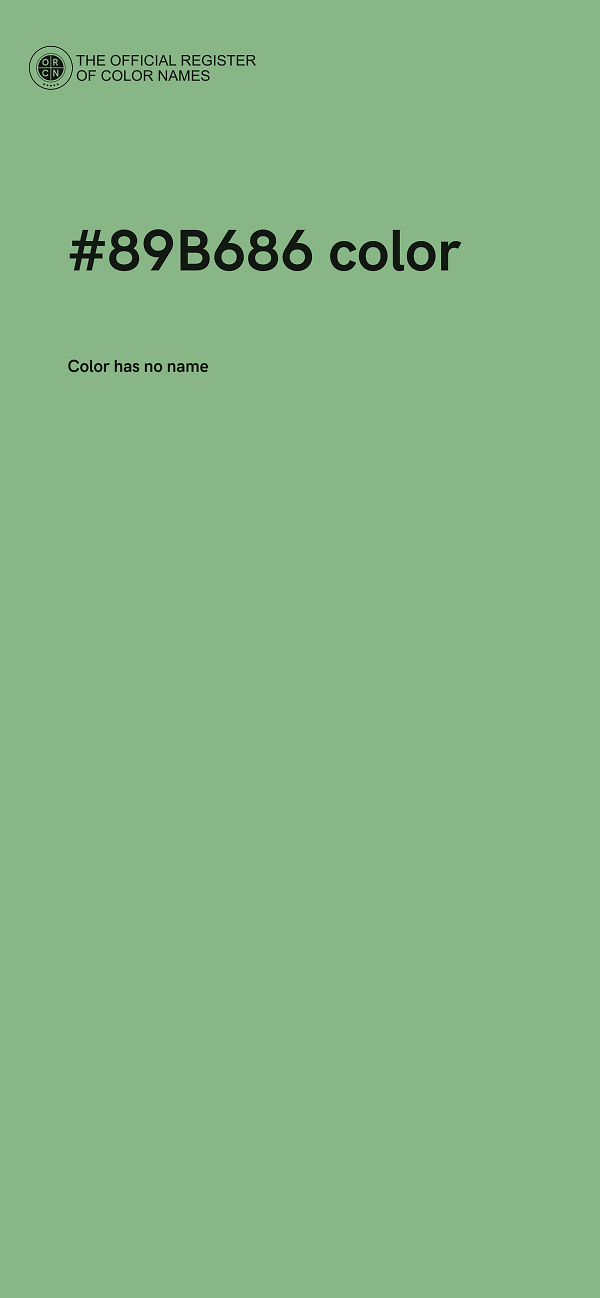 #89B686 color image