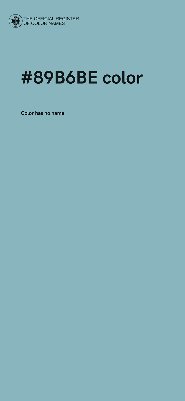 #89B6BE color image