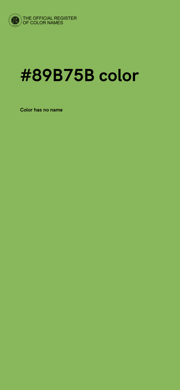 #89B75B color image
