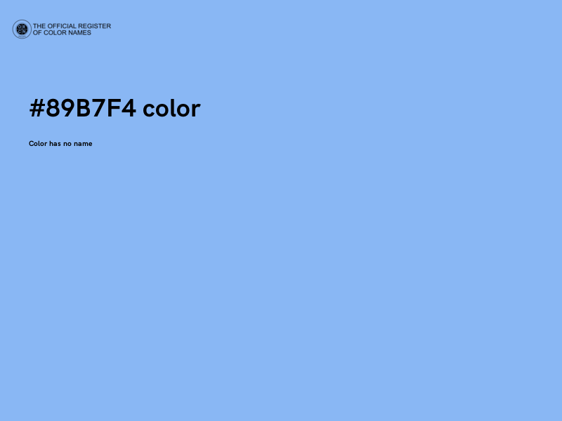 #89B7F4 color image