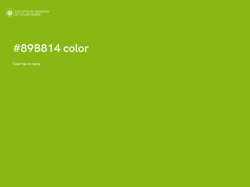 #89B814 color image