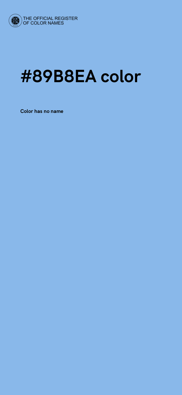#89B8EA color image