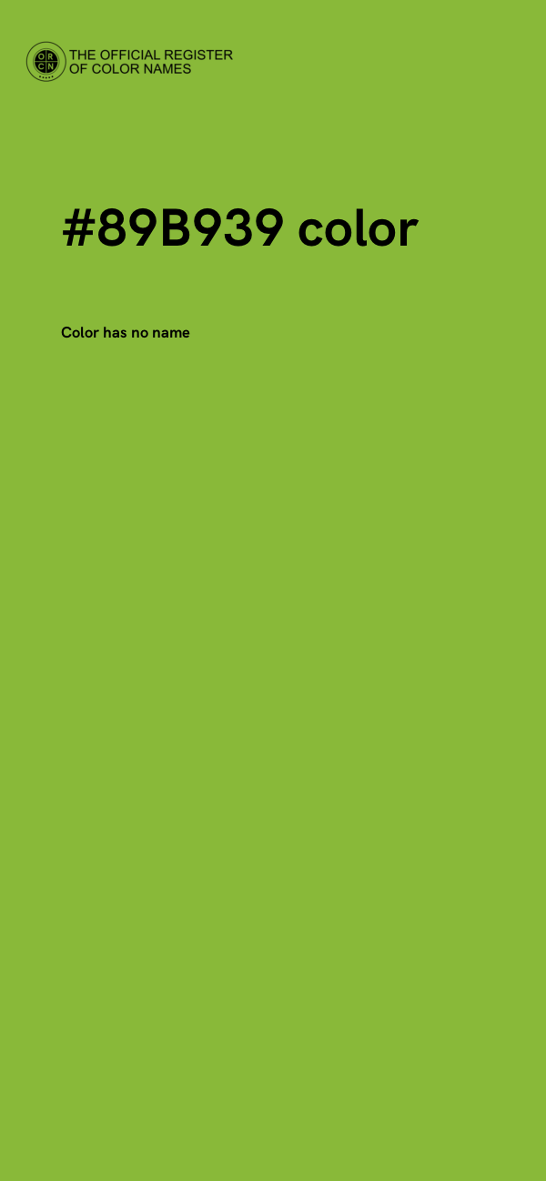 #89B939 color image