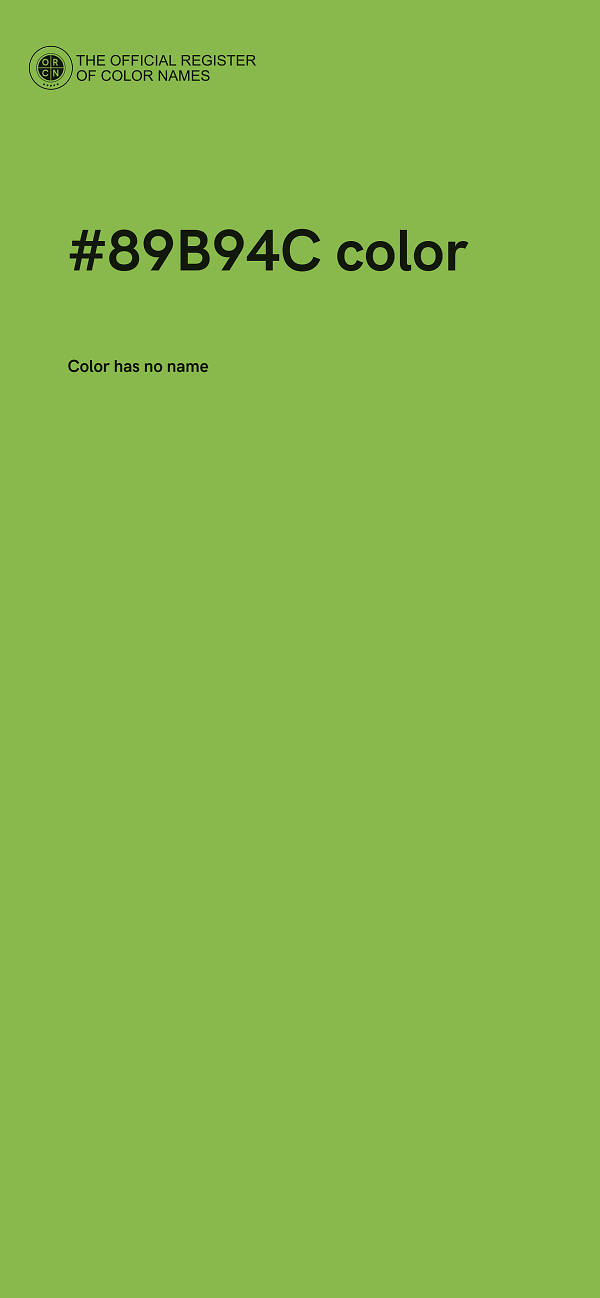 #89B94C color image