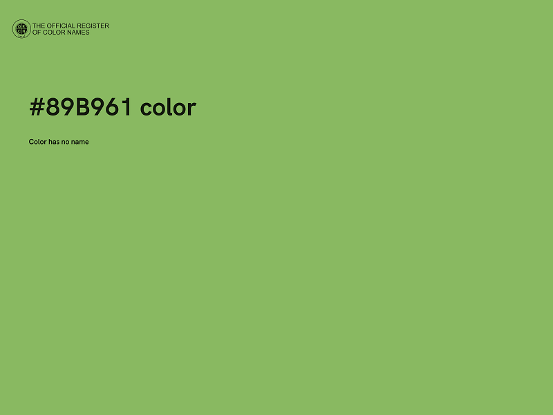 #89B961 color image