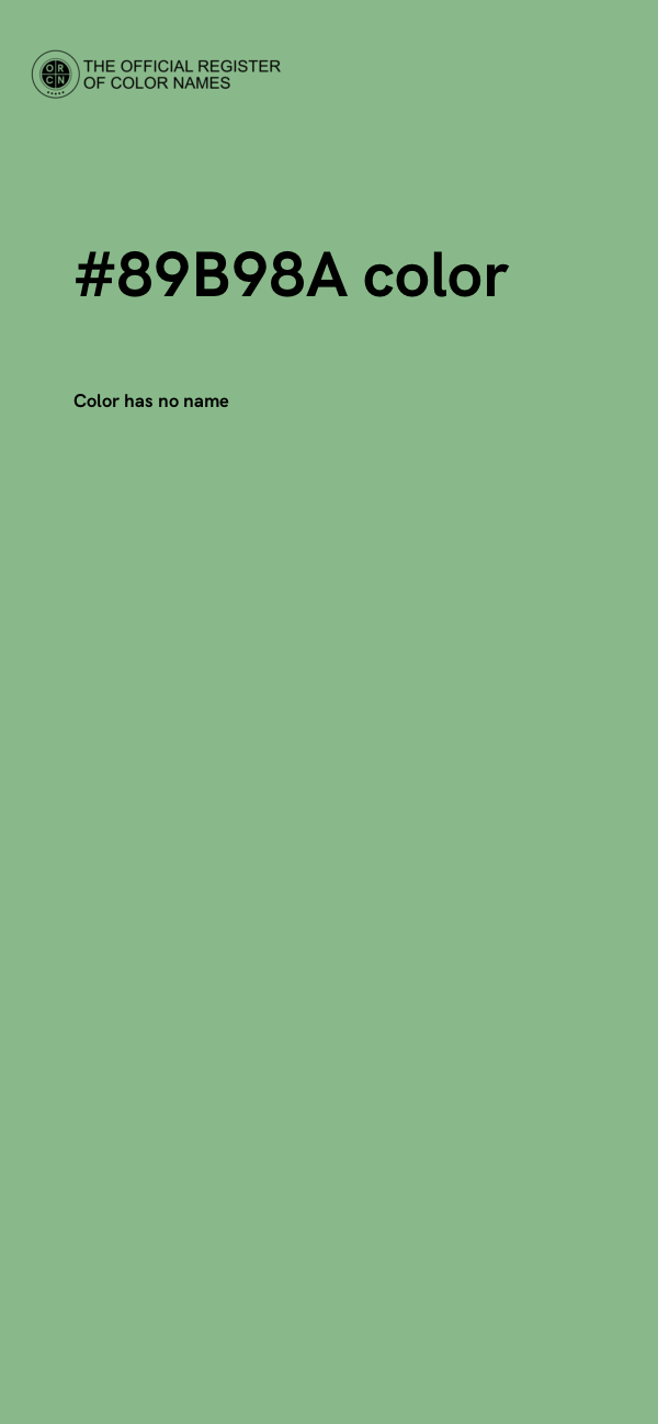 #89B98A color image