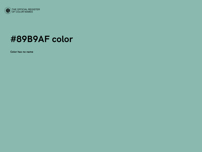 #89B9AF color image