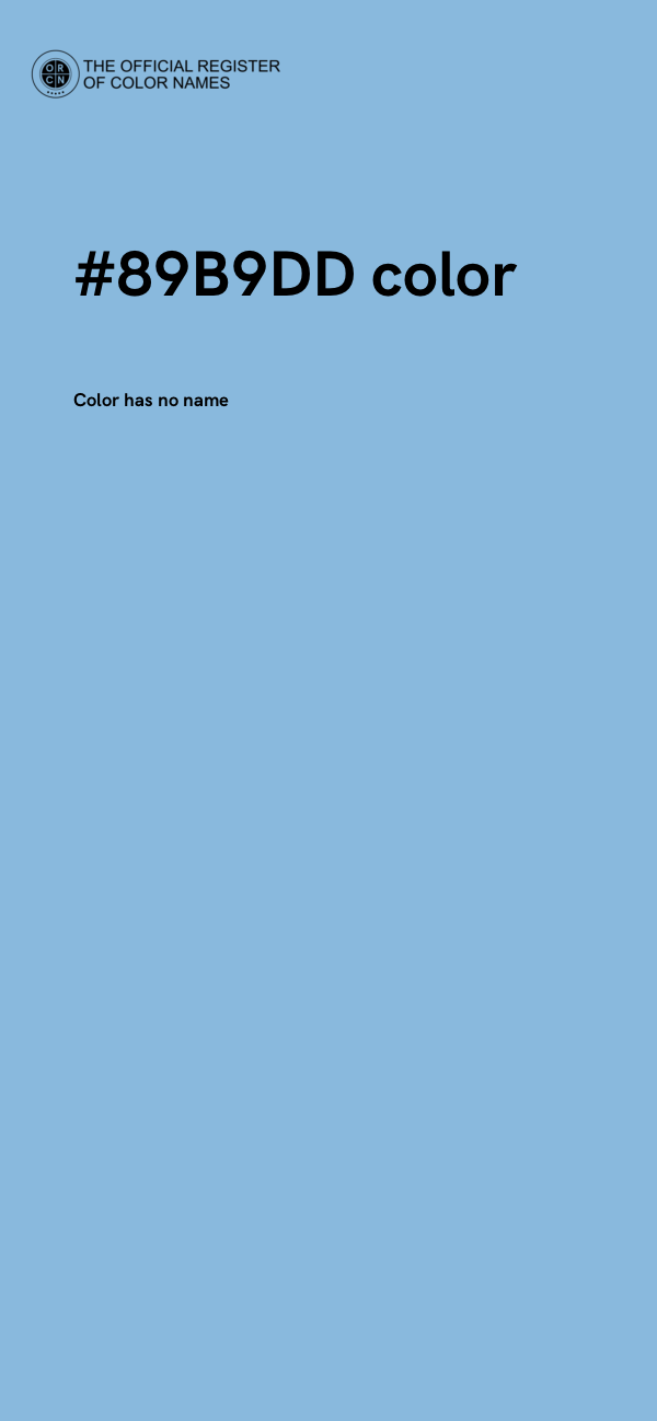 #89B9DD color image
