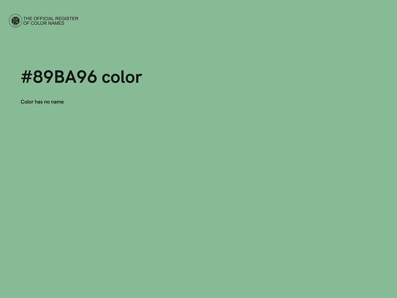 #89BA96 color image