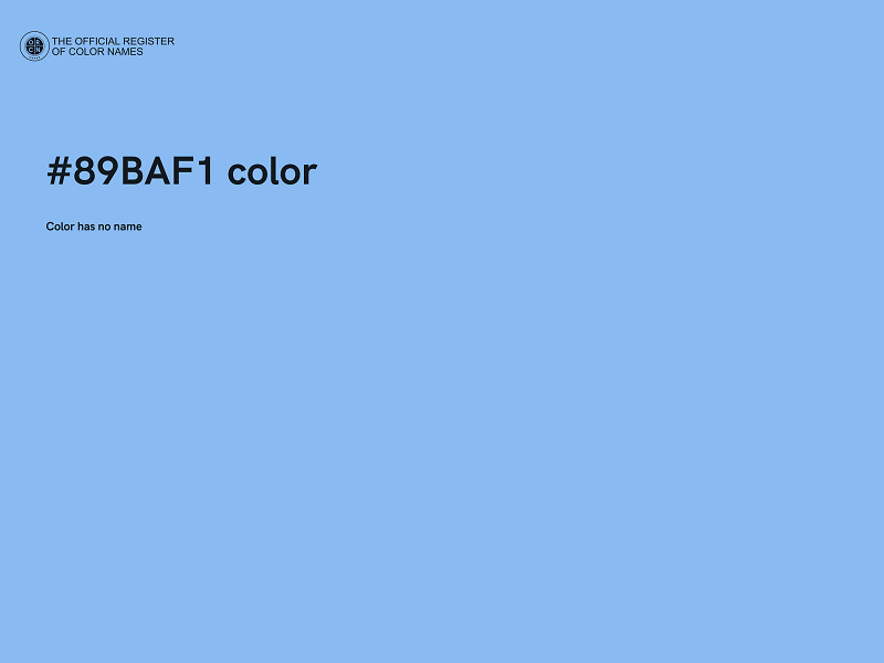 #89BAF1 color image