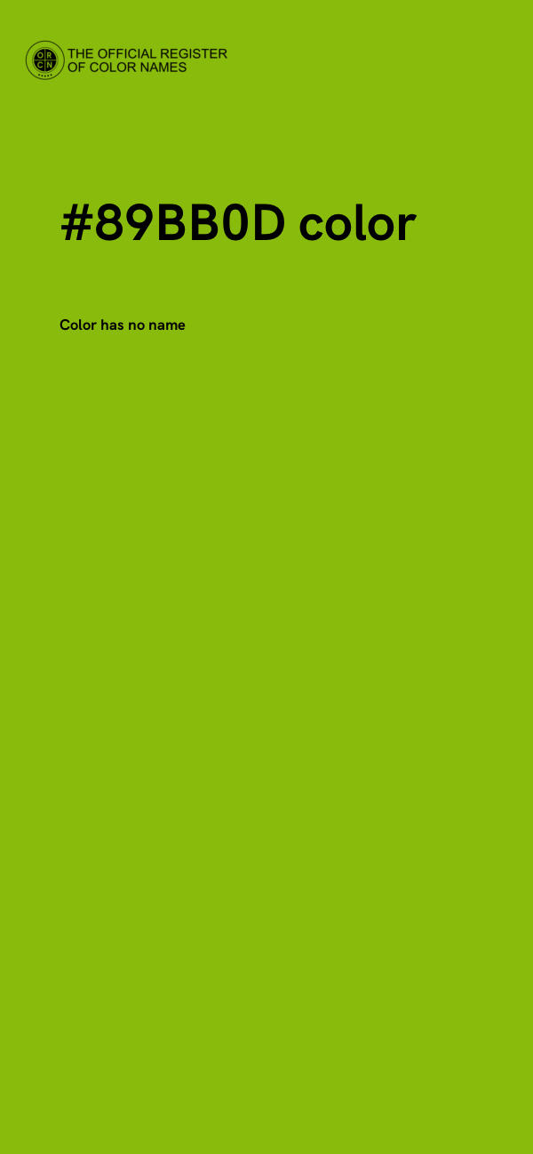 #89BB0D color image