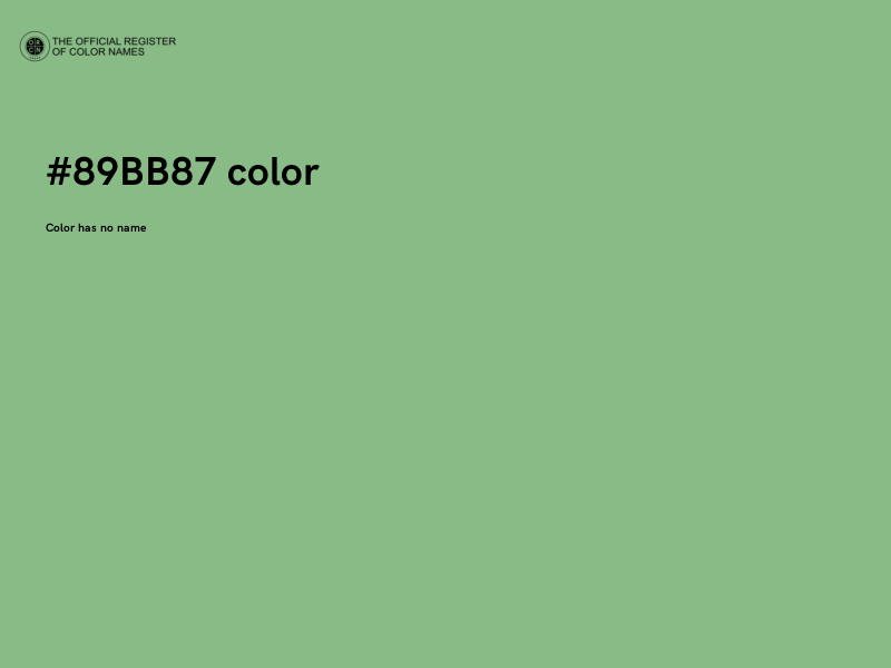 #89BB87 color image