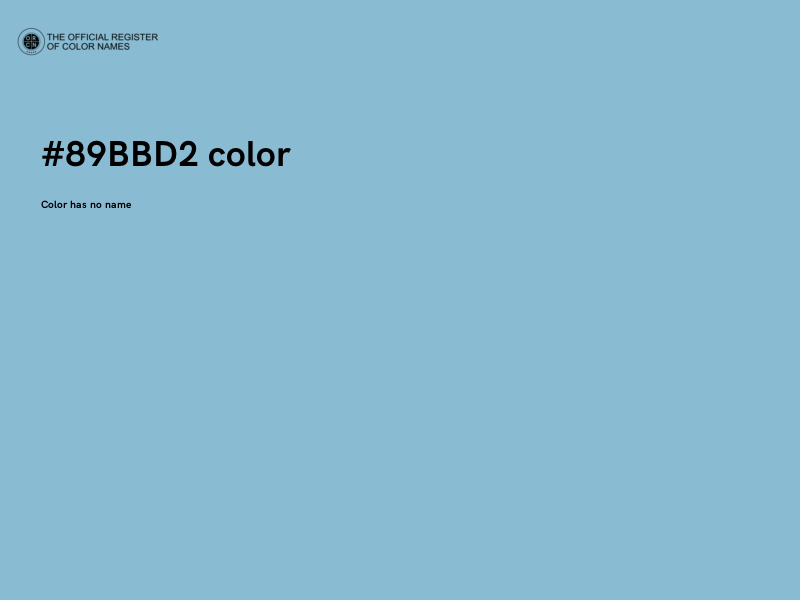 #89BBD2 color image