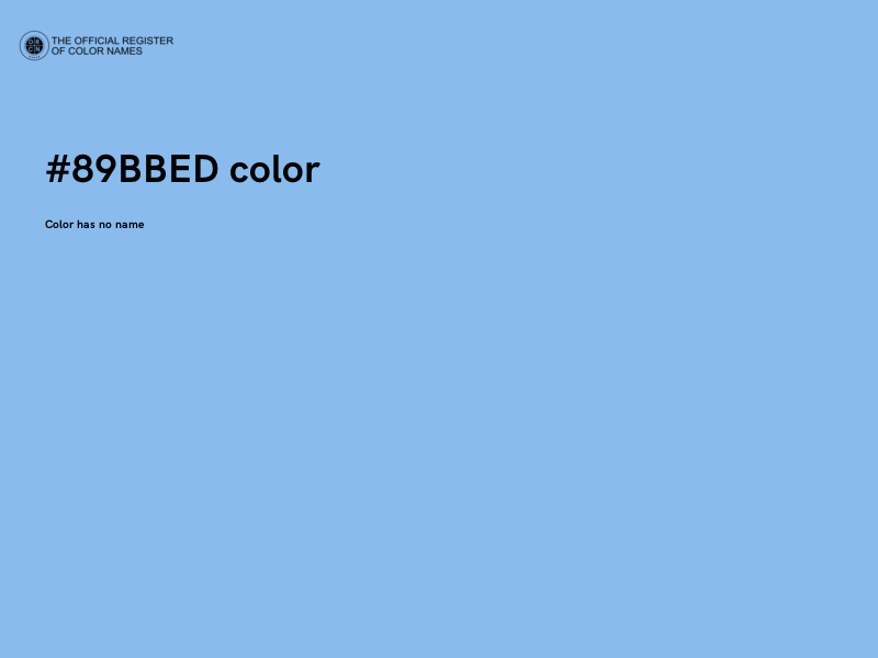 #89BBED color image