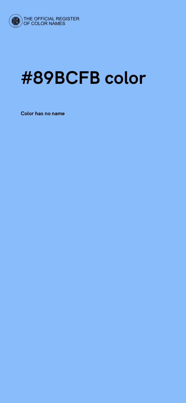 #89BCFB color image