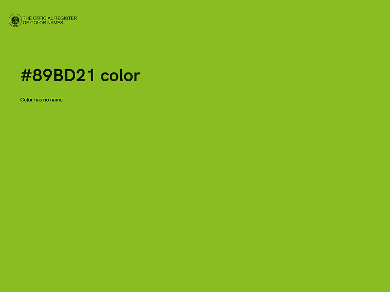 #89BD21 color image