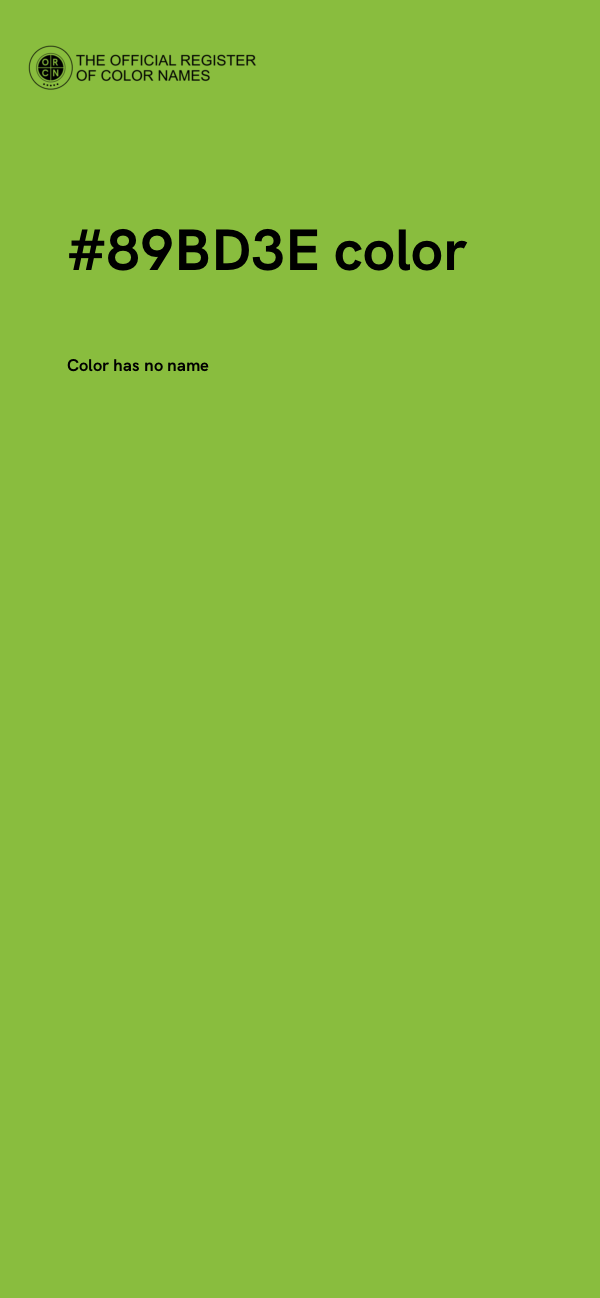 #89BD3E color image