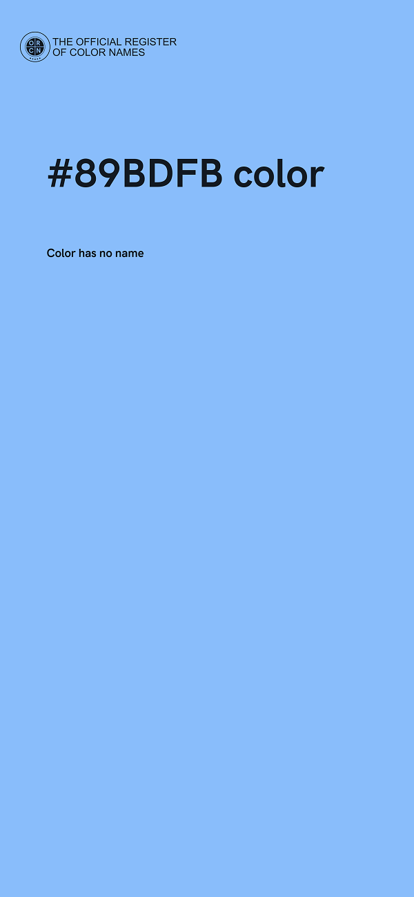 #89BDFB color image