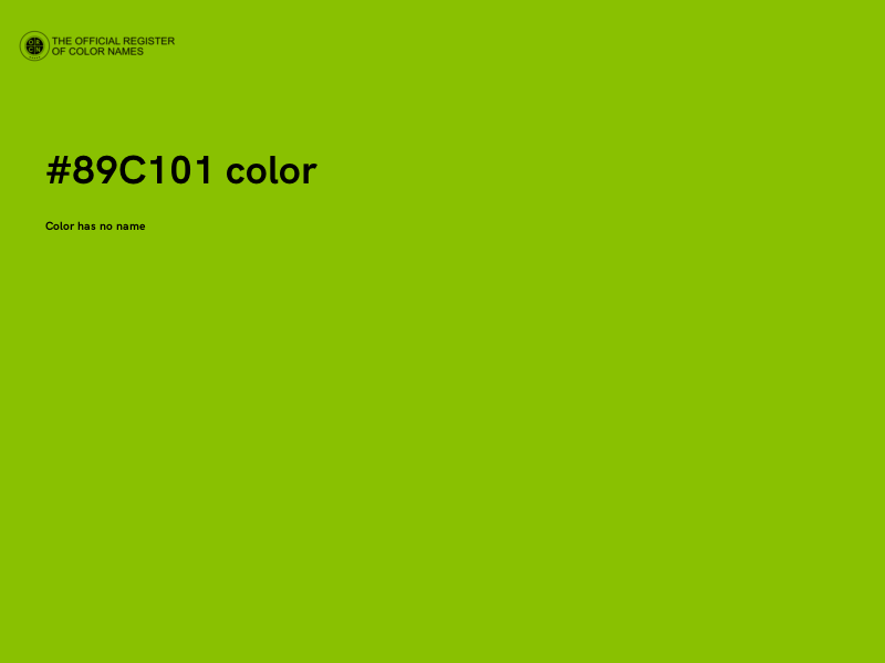 #89C101 color image