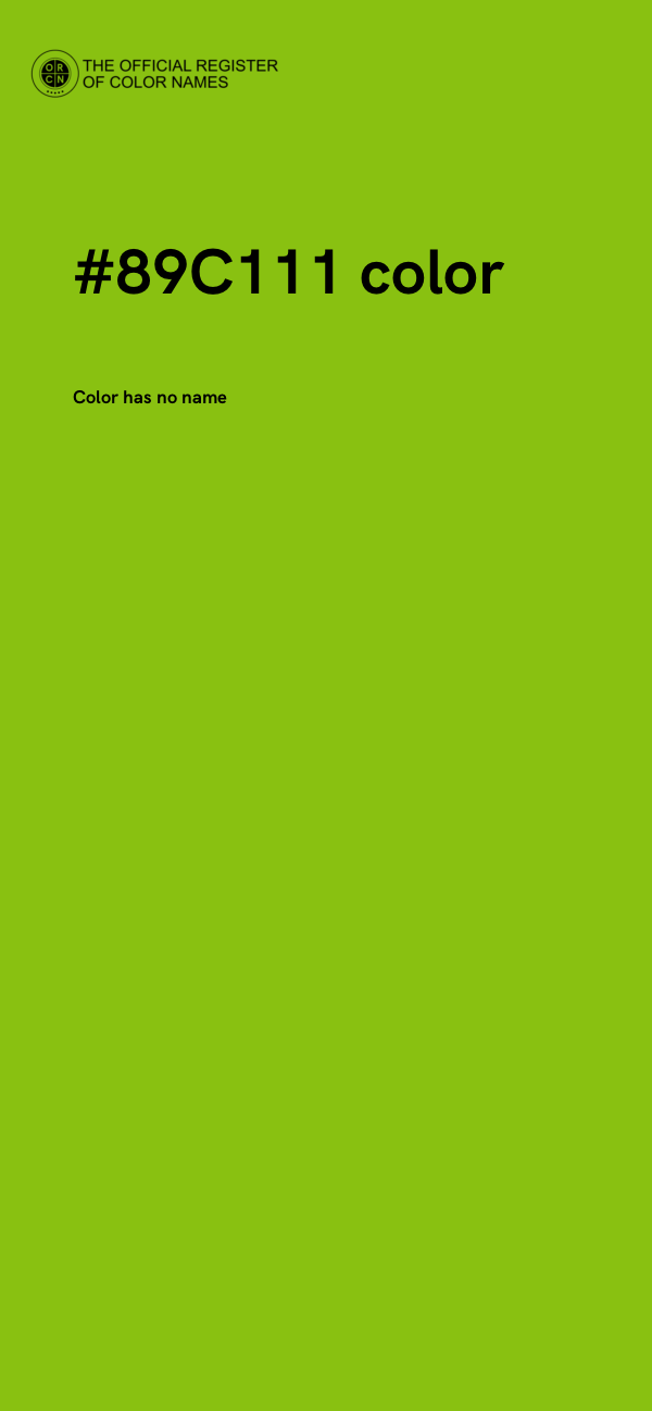 #89C111 color image