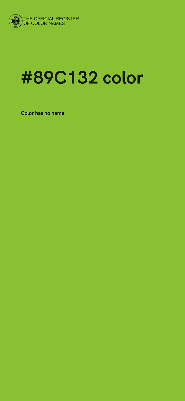 #89C132 color image