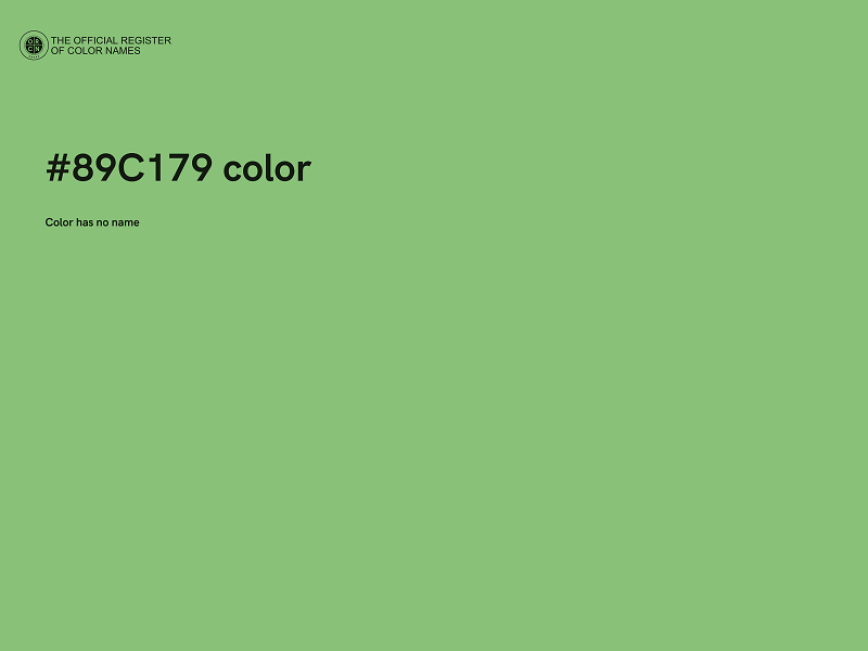#89C179 color image