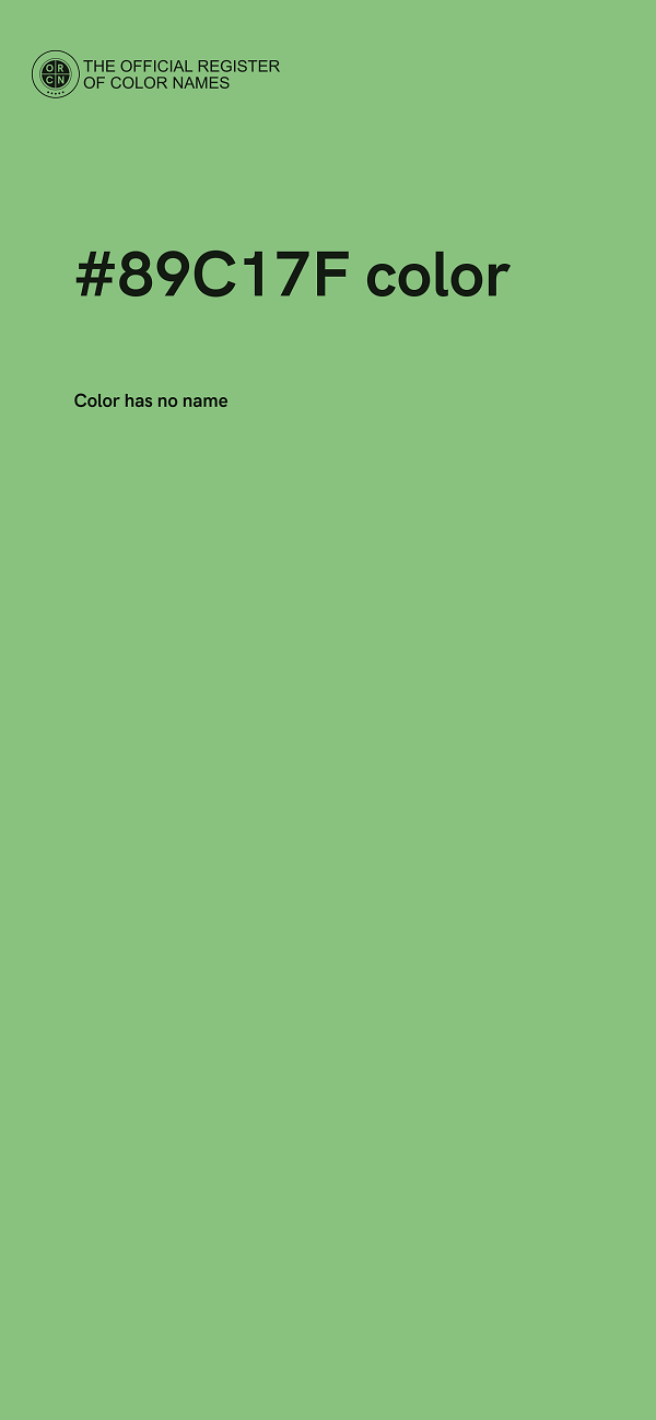 #89C17F color image