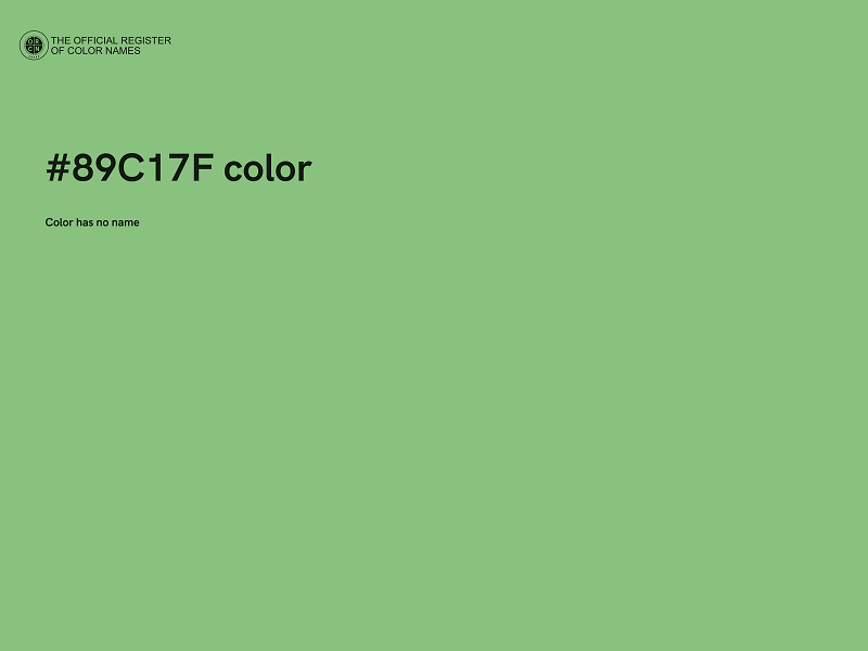 #89C17F color image