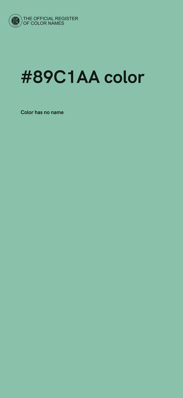 #89C1AA color image