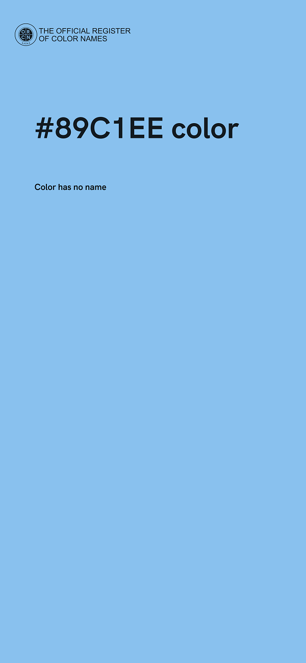 #89C1EE color image