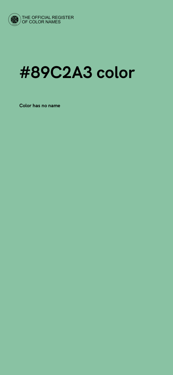 #89C2A3 color image