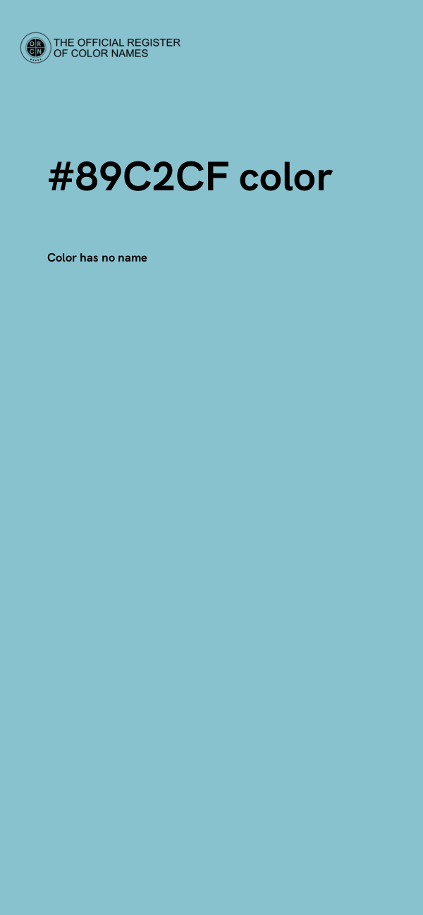#89C2CF color image