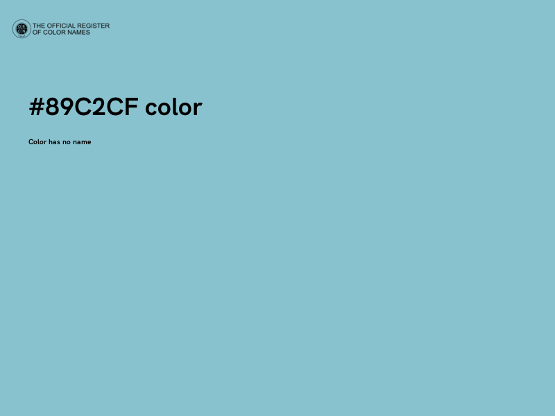 #89C2CF color image