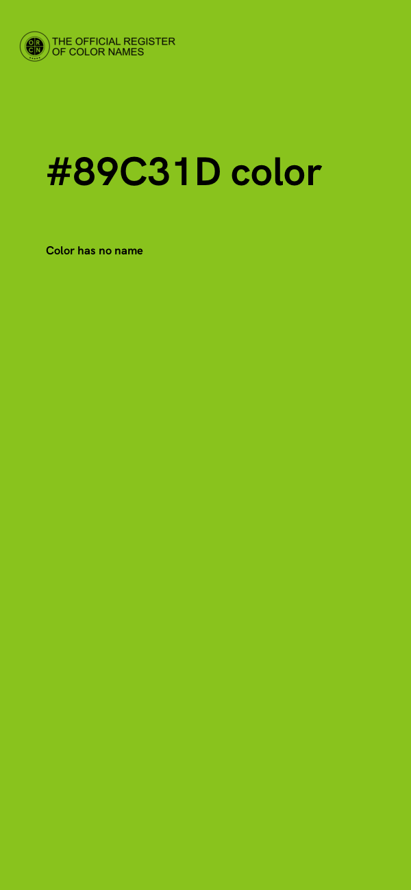 #89C31D color image