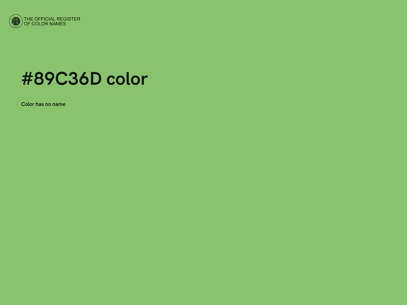 #89C36D color image