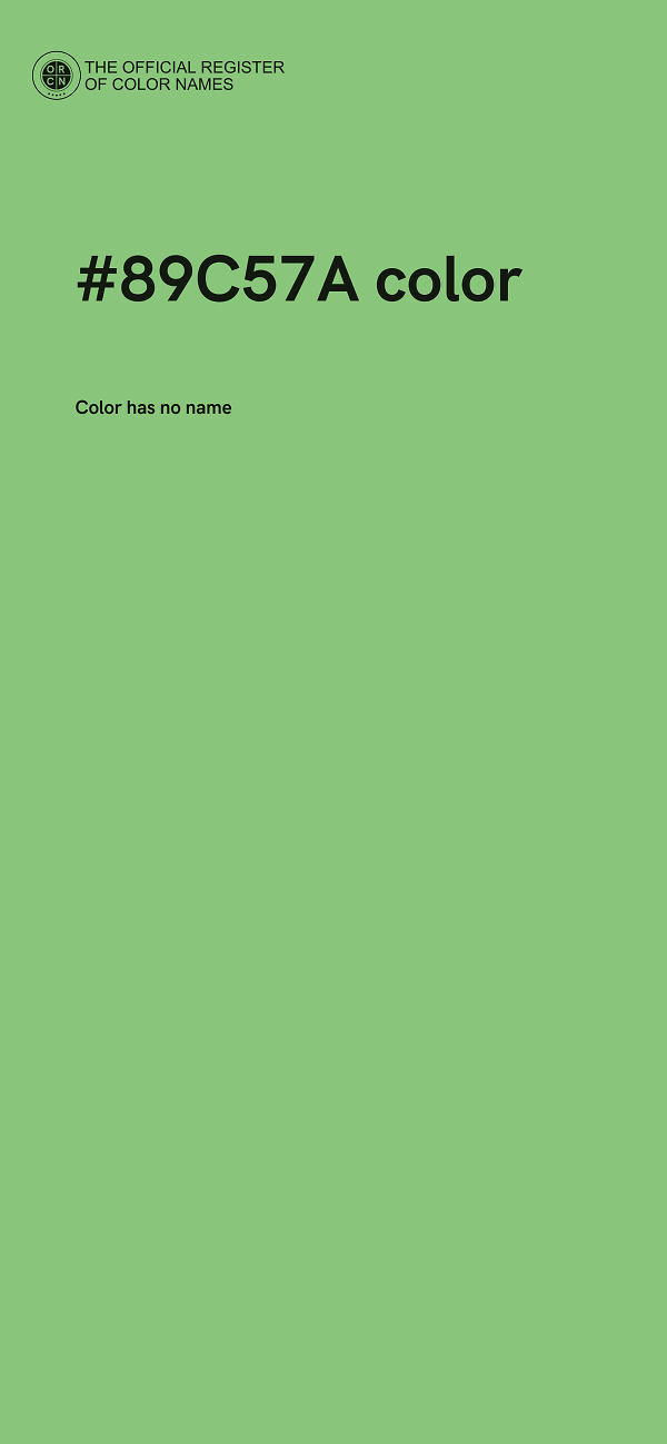 #89C57A color image