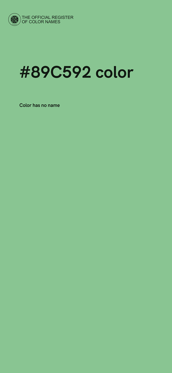 #89C592 color image