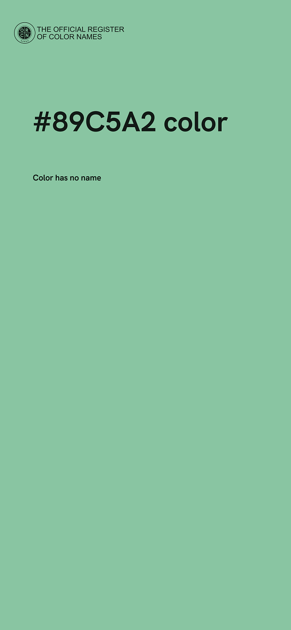 #89C5A2 color image