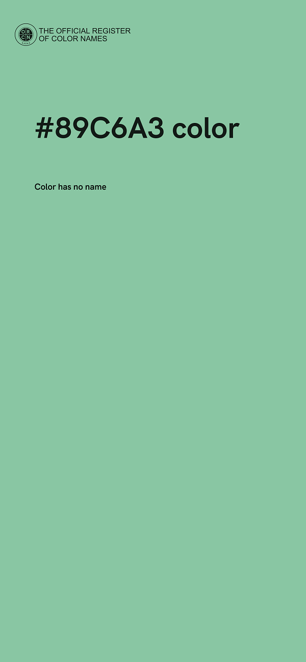 #89C6A3 color image