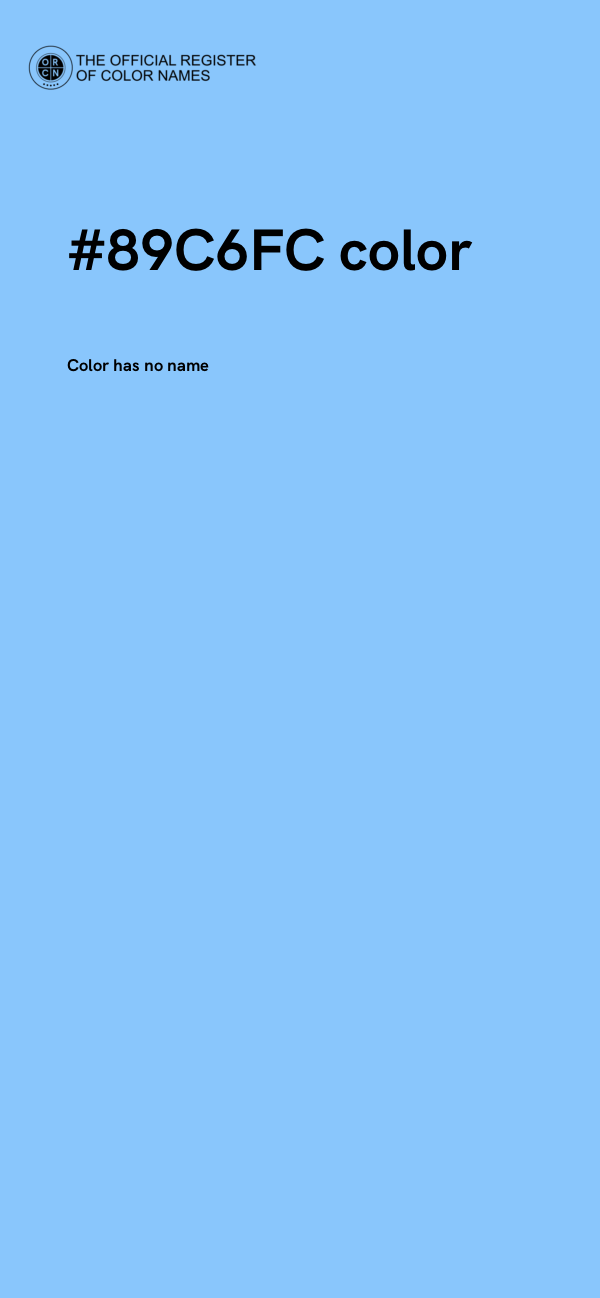 #89C6FC color image