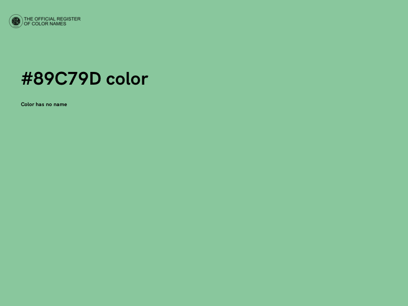 #89C79D color image