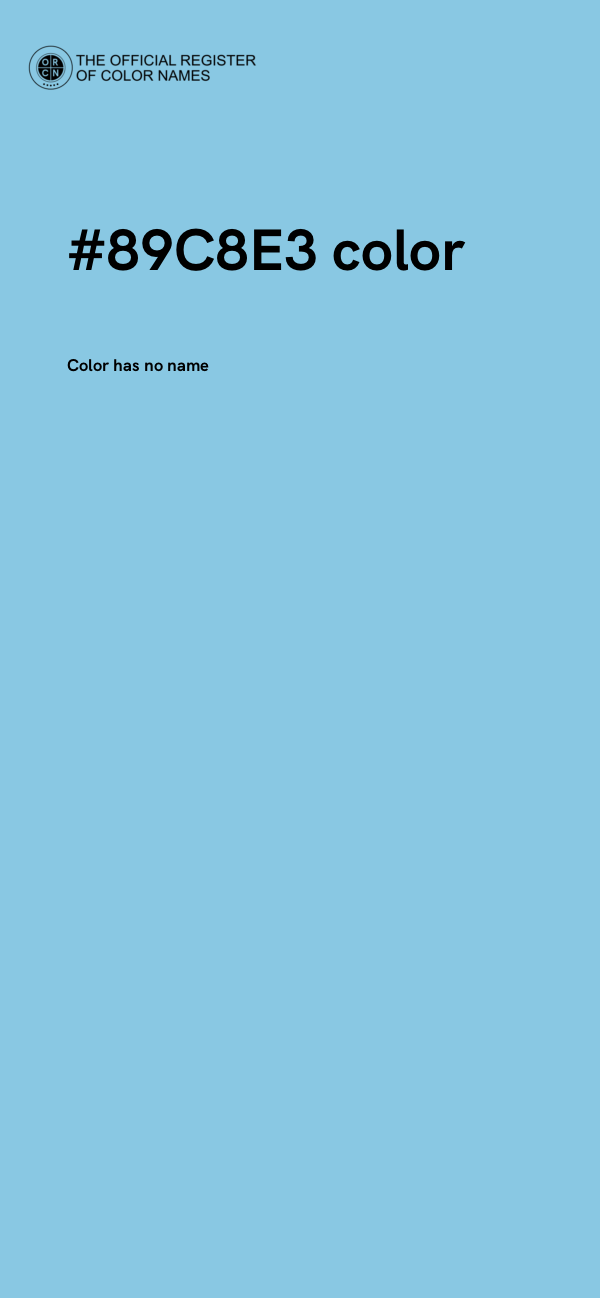 #89C8E3 color image