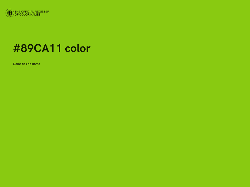 #89CA11 color image