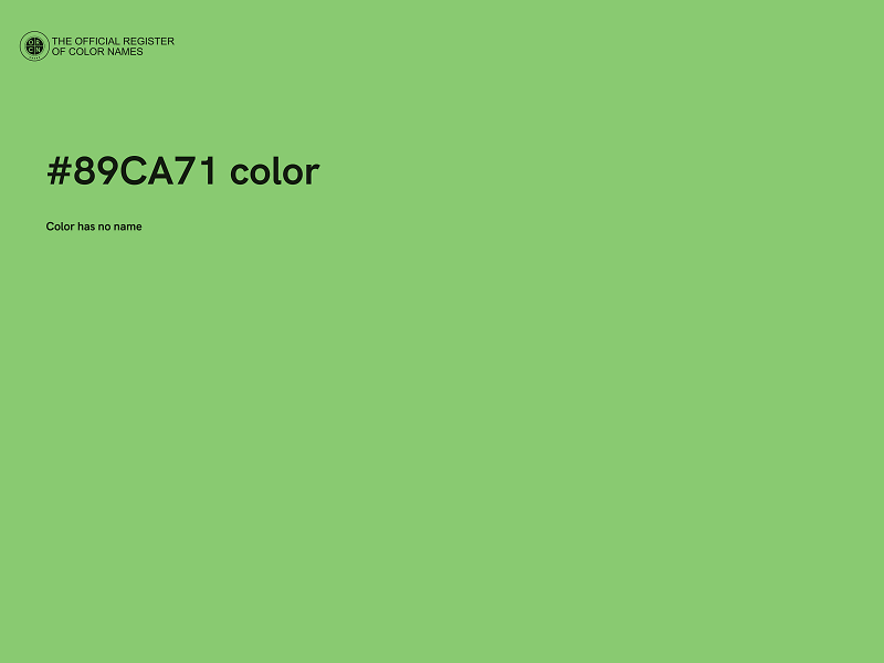 #89CA71 color image