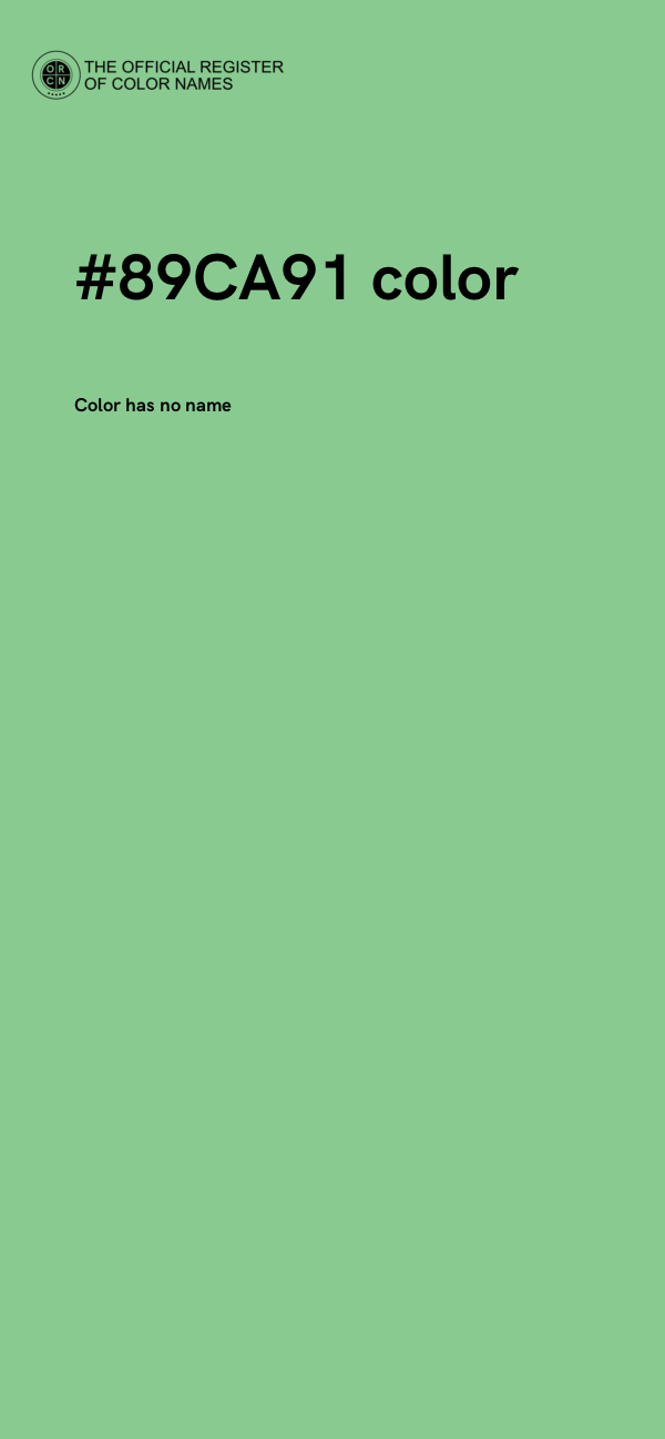 #89CA91 color image