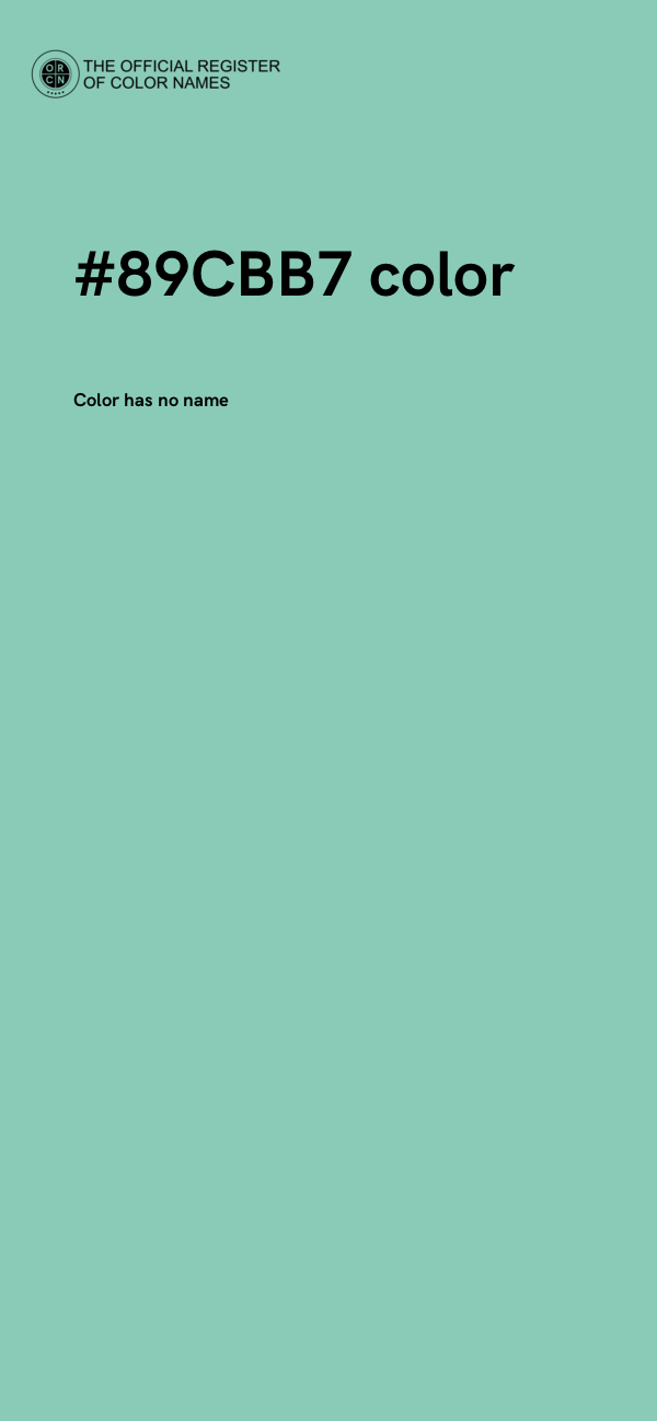 #89CBB7 color image