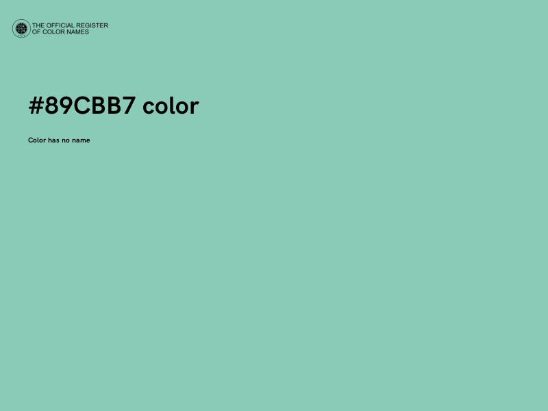 #89CBB7 color image