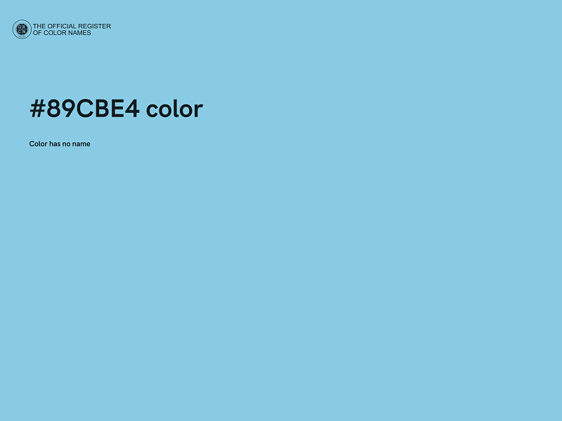 #89CBE4 color image